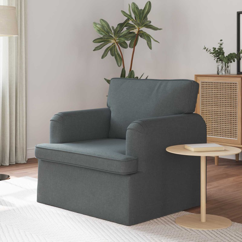 vidaXL Καναπές Σκούρο Γκρι 84 x 80 x 85 εκ ύφασμα