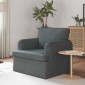 vidaXL Καναπές Σκούρο Γκρι 84 x 80 x 85 εκ ύφασμα