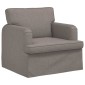 vidaXL Καναπές Taupe 84 x 80 x 85 εκ ύφασμα