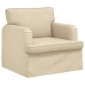 vidaXL Καναπές Κρεμ 84 x 80 x 85 εκ ύφασμα