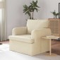 vidaXL Καναπές Κρεμ 84 x 80 x 85 εκ ύφασμα