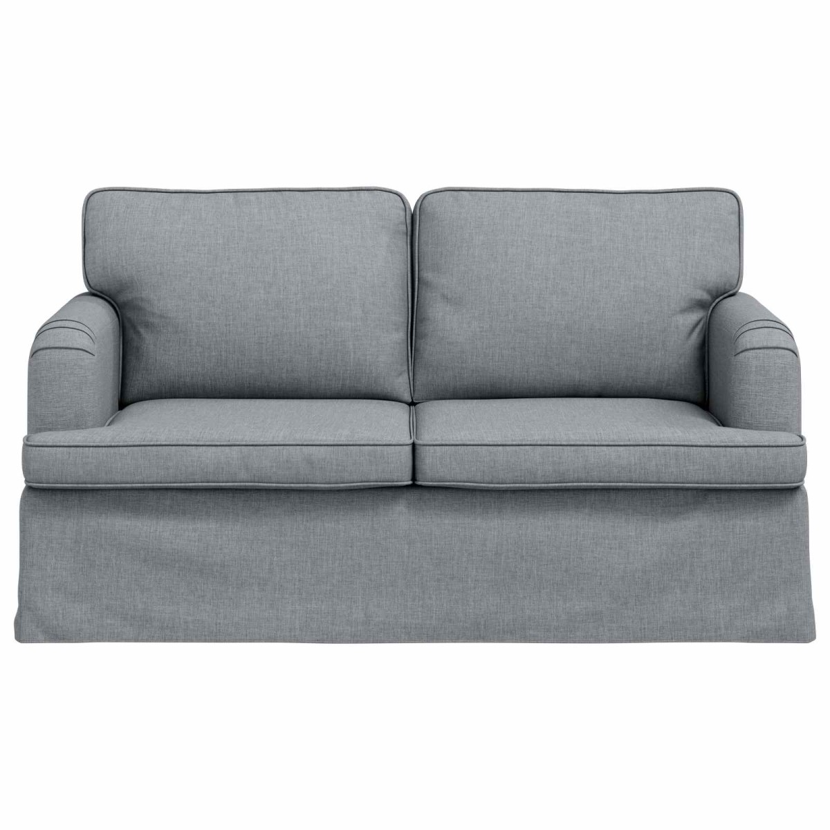 vidaXL Καναπές Ανοιχτό γκρι 144 x 80 x 85 εκ ύφασμα