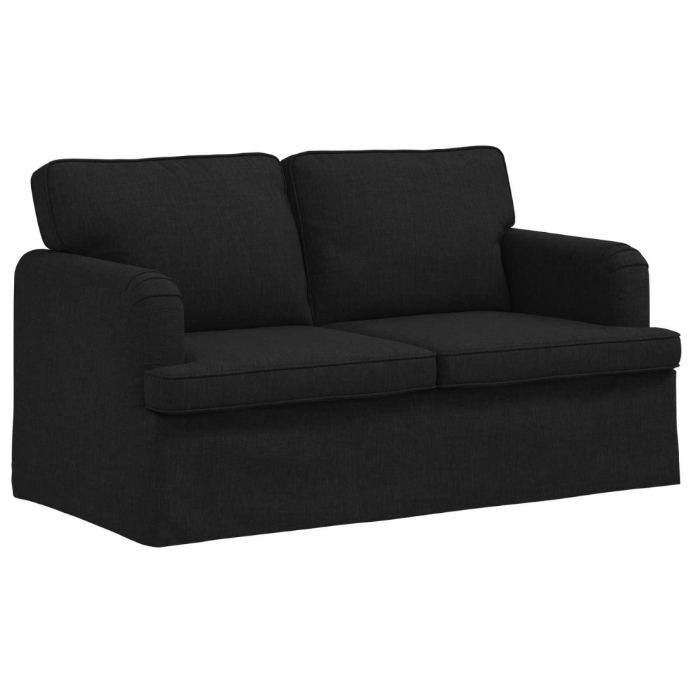 vidaXL Καναπές Μαύρο 144 x 80 x 85 εκ ύφασμα