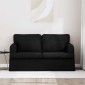 vidaXL Καναπές Μαύρο 144 x 80 x 85 εκ ύφασμα
