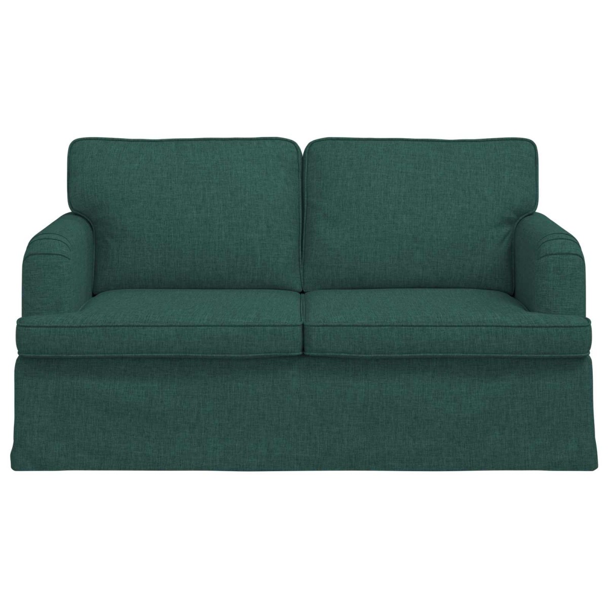vidaXL Καναπές Σκούρο Πράσινο 144 x 80 x 85 εκ ύφασμα