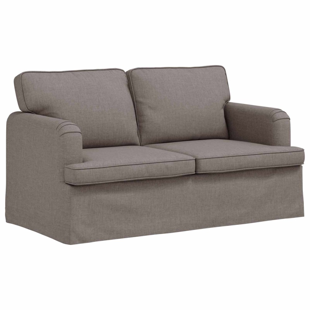 vidaXL Καναπές Taupe 144 x 80 x 85 εκ ύφασμα