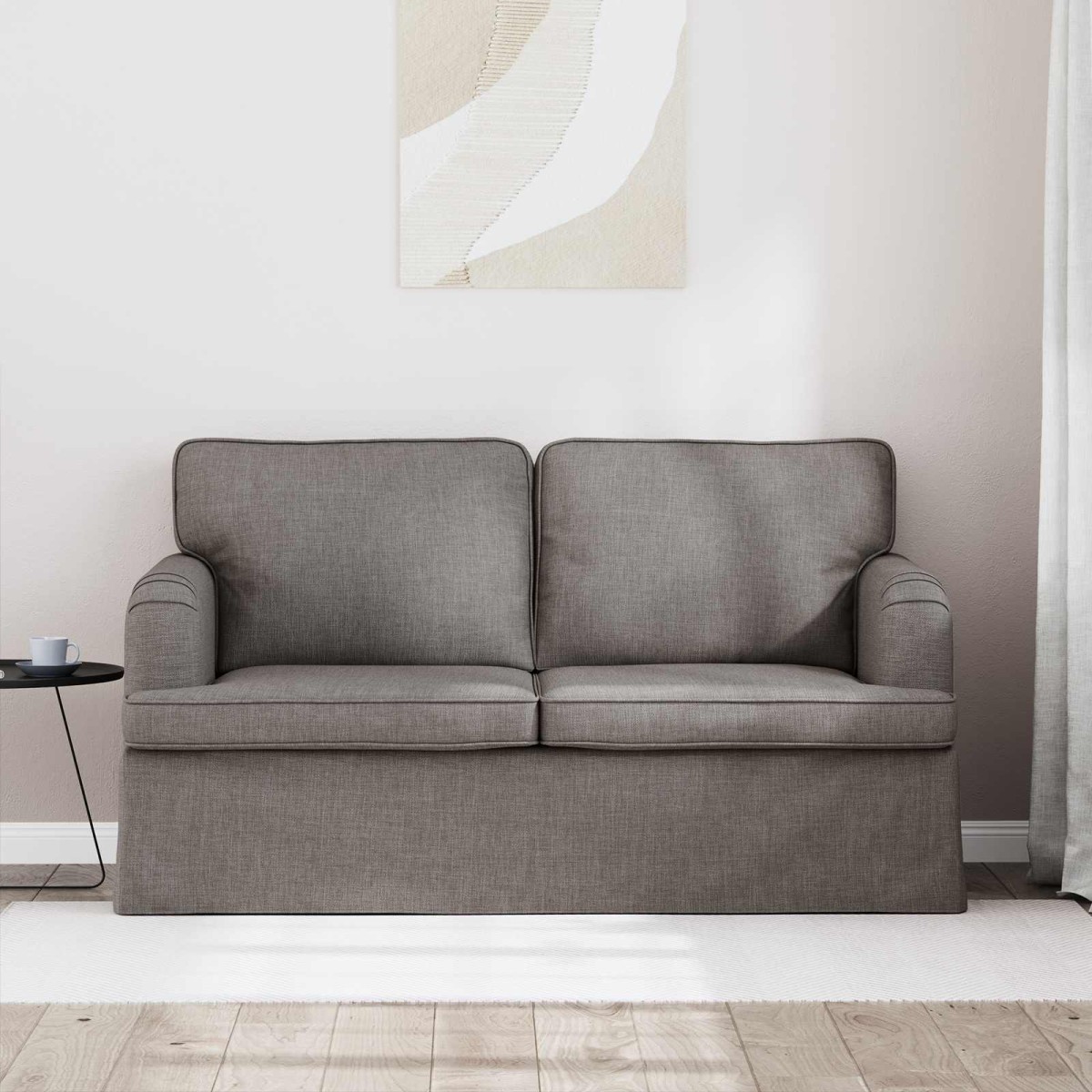 vidaXL Καναπές Taupe 144 x 80 x 85 εκ ύφασμα