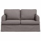 vidaXL Καναπές Taupe 144 x 80 x 85 εκ ύφασμα