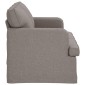 vidaXL Καναπές Taupe 144 x 80 x 85 εκ ύφασμα