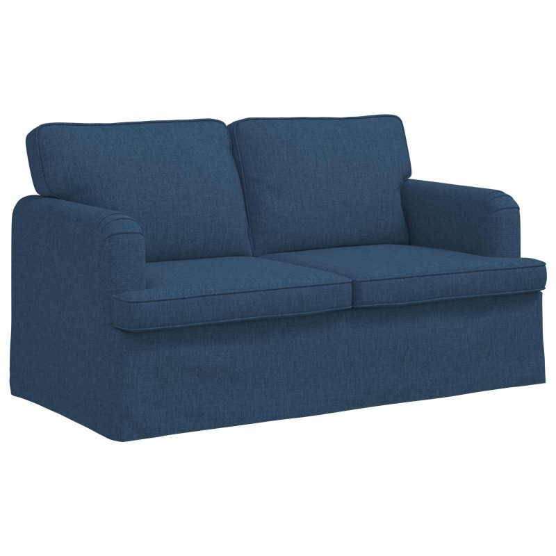 vidaXL Καναπές Μπλε 144 x 80 x 85 εκ ύφασμα