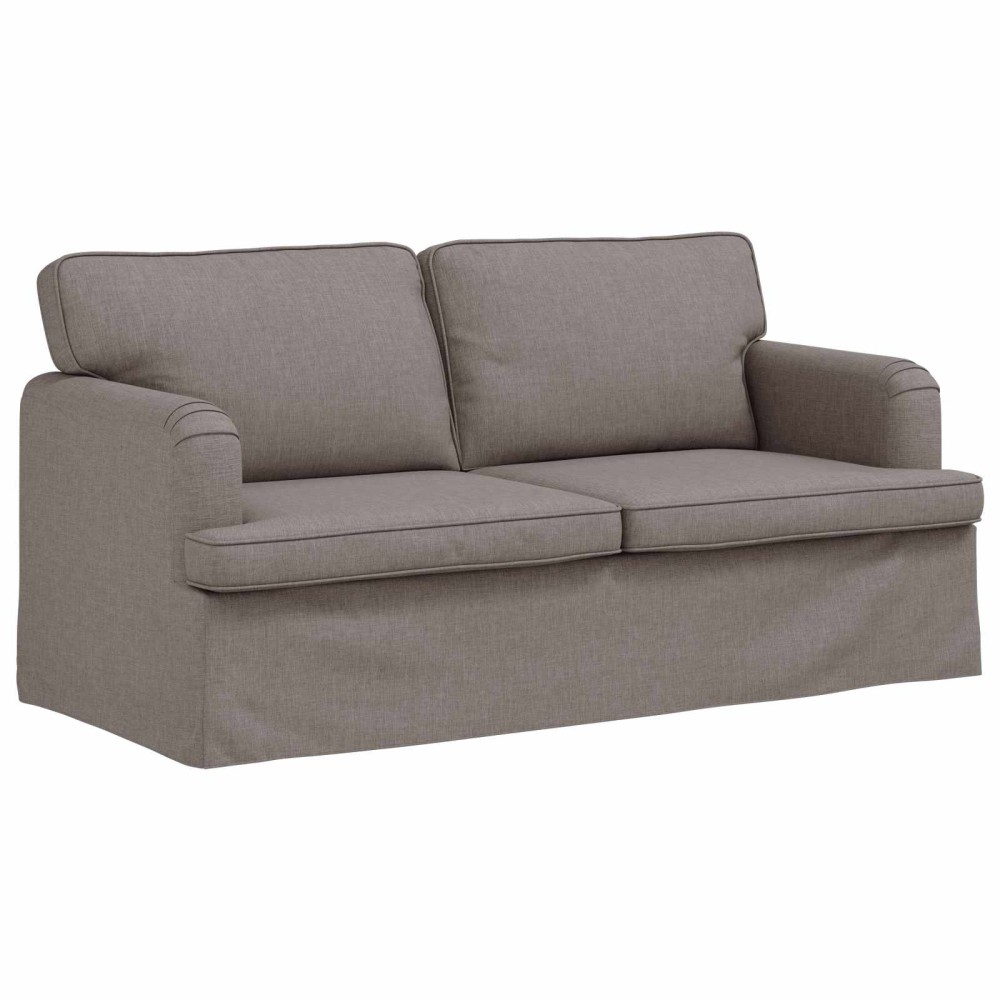 vidaXL Καναπές Taupe 162 x 80 x 85 εκ ύφασμα