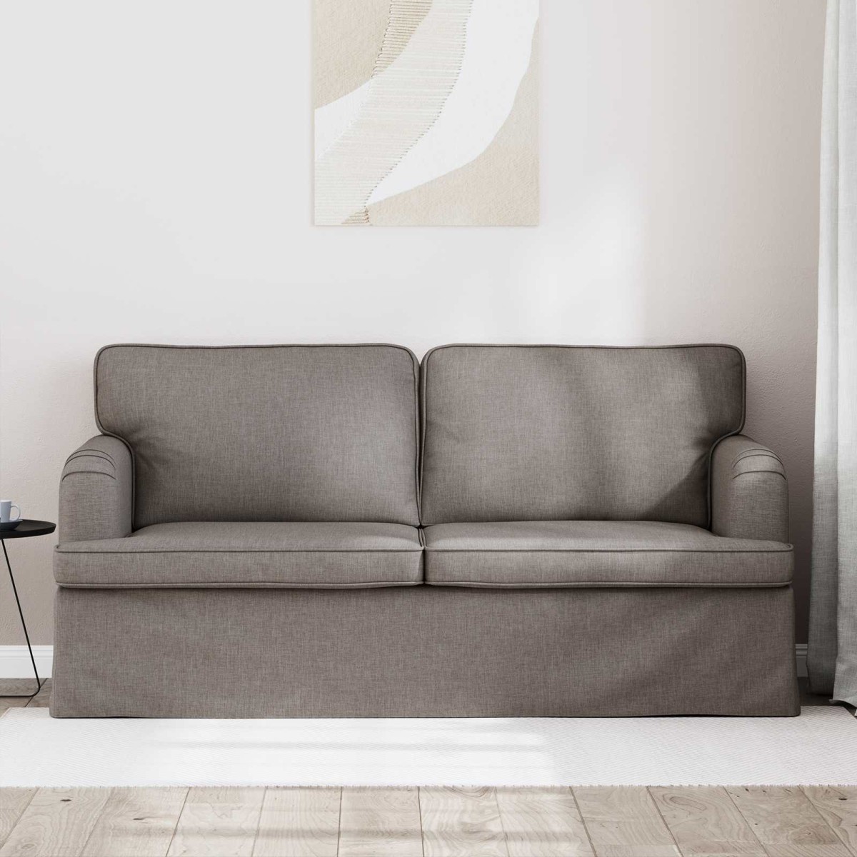 vidaXL Καναπές Taupe 162 x 80 x 85 εκ ύφασμα