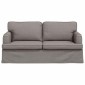 vidaXL Καναπές Taupe 162 x 80 x 85 εκ ύφασμα