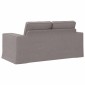 vidaXL Καναπές Taupe 162 x 80 x 85 εκ ύφασμα