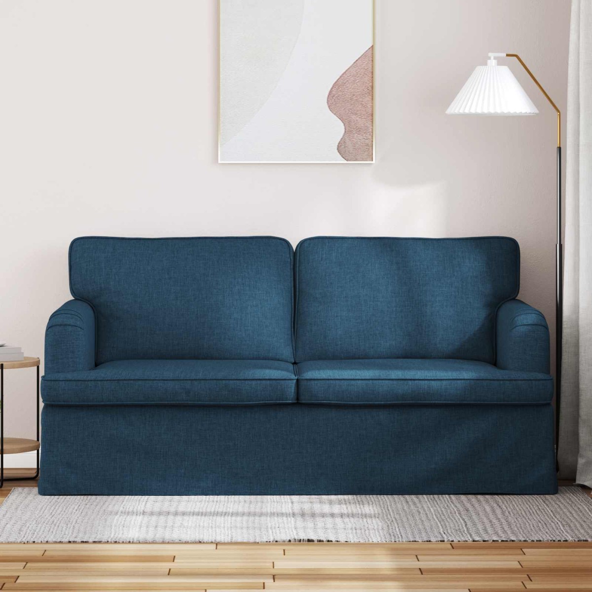 vidaXL Καναπές Μπλε 162 x 80 x 85 εκ ύφασμα