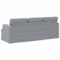 vidaXL Καναπές Ανοιχτό γκρι 201 x 80 x 85 εκ ύφασμα