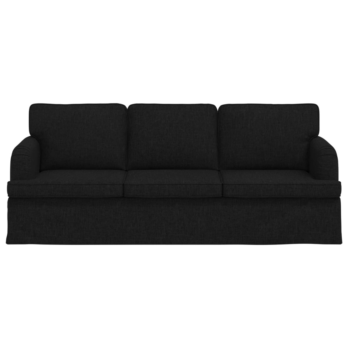 vidaXL Καναπές Μαύρο 201 x 80 x 85 εκ ύφασμα