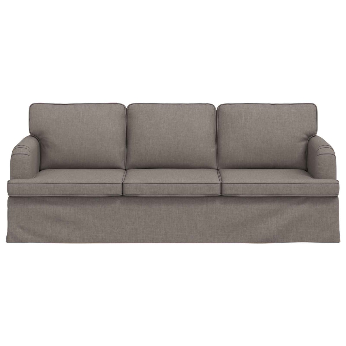 vidaXL Καναπές Taupe 201 x 80 x 85 εκ ύφασμα