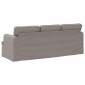 vidaXL Καναπές Taupe 201 x 80 x 85 εκ ύφασμα