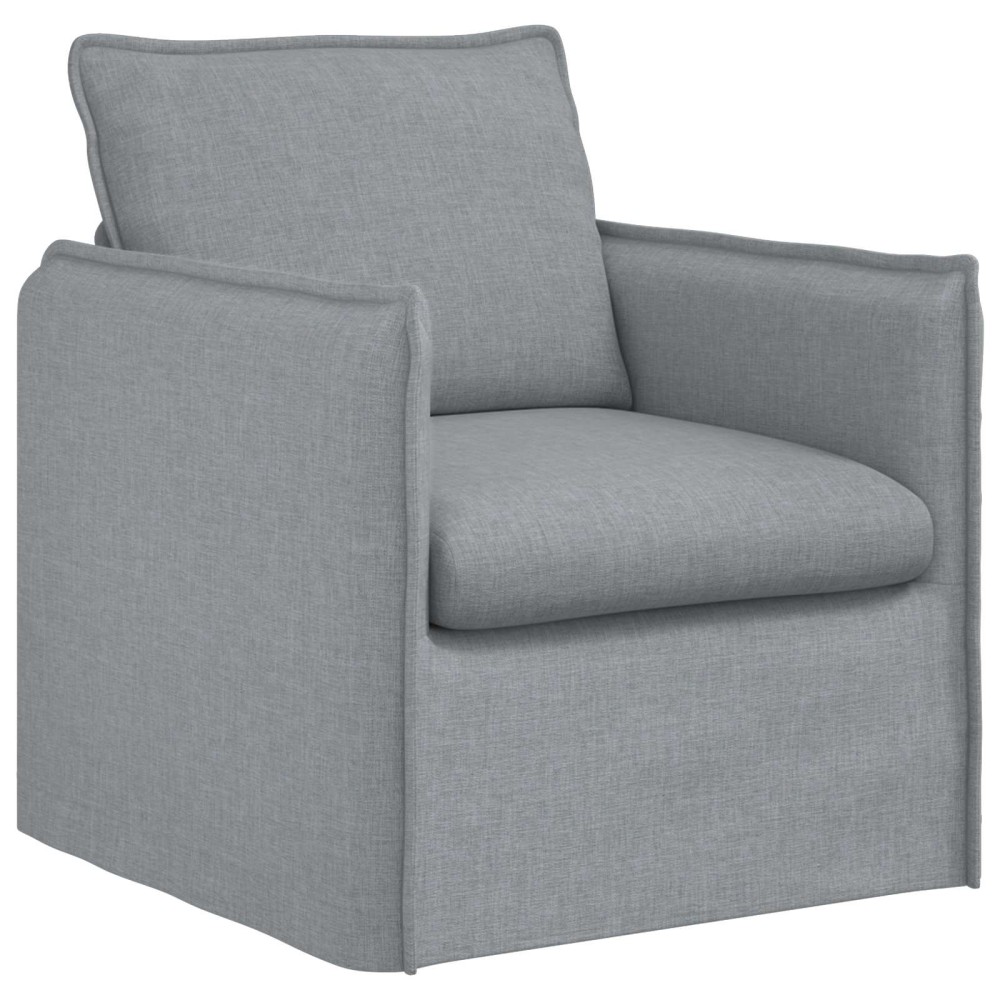 vidaXL Καναπές Ανοιχτό γκρι 75 x 82 x 85 εκ ύφασμα