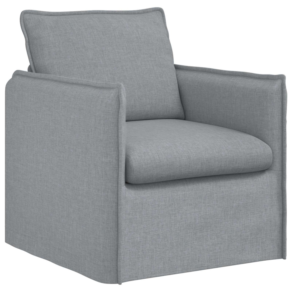 vidaXL Καναπές Ανοιχτό γκρι 75 x 82 x 85 εκ ύφασμα