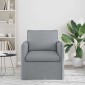 vidaXL Καναπές Ανοιχτό γκρι 75 x 82 x 85 εκ ύφασμα