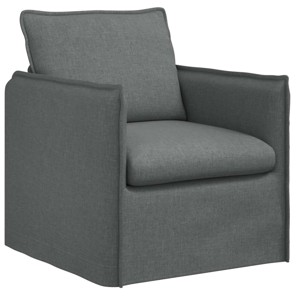 vidaXL Καναπές Σκούρο Γκρι 75 x 82 x 85 εκ ύφασμα