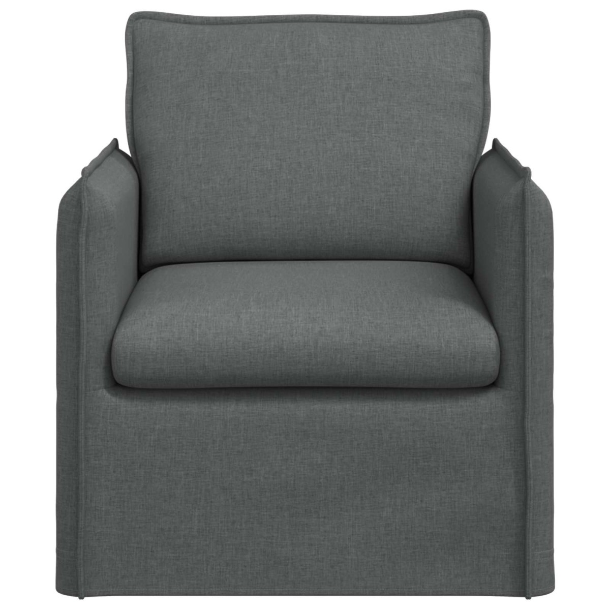 vidaXL Καναπές Σκούρο Γκρι 75 x 82 x 85 εκ ύφασμα