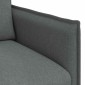 vidaXL Καναπές Σκούρο Γκρι 75 x 82 x 85 εκ ύφασμα