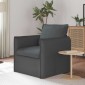 vidaXL Καναπές Σκούρο Γκρι 75 x 82 x 85 εκ ύφασμα