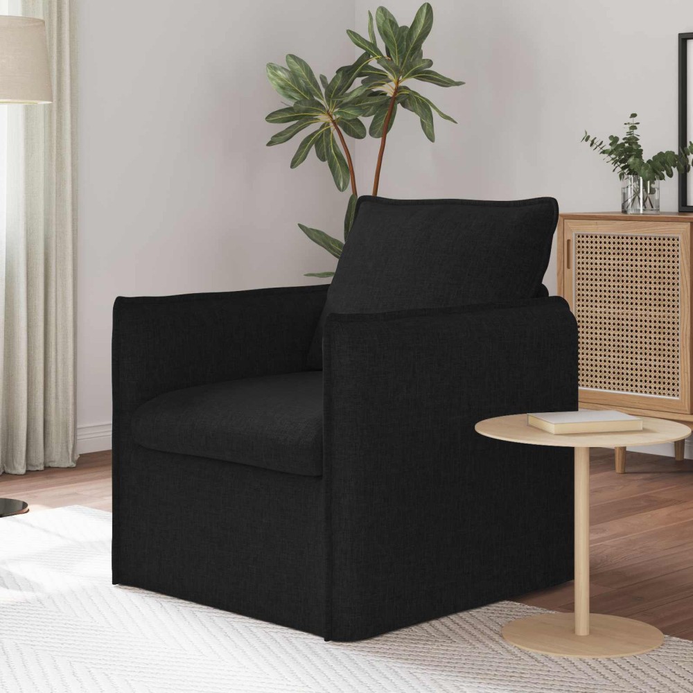 vidaXL Καναπές Μαύρο 75 x 82 x 85 εκ ύφασμα