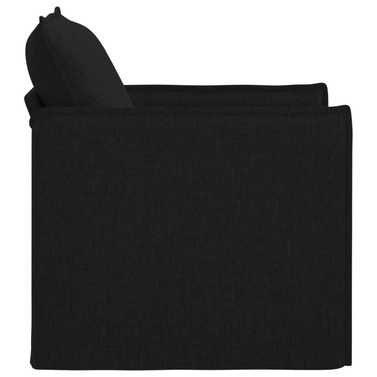 vidaXL Καναπές Μαύρο 75 x 82 x 85 εκ ύφασμα