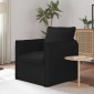 vidaXL Καναπές Μαύρο 75 x 82 x 85 εκ ύφασμα