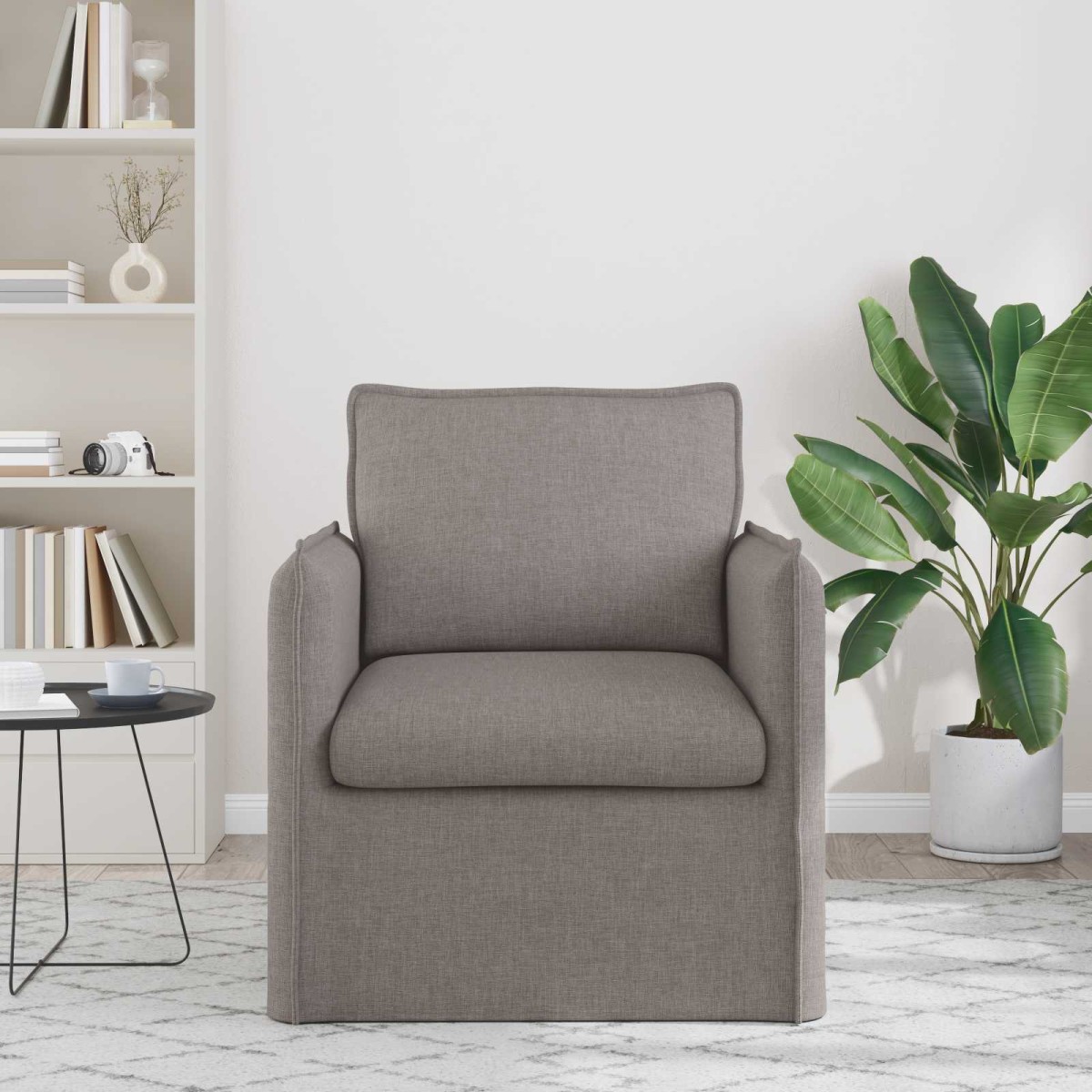 vidaXL Καναπές Taupe 75 x 82 x 85 εκ ύφασμα