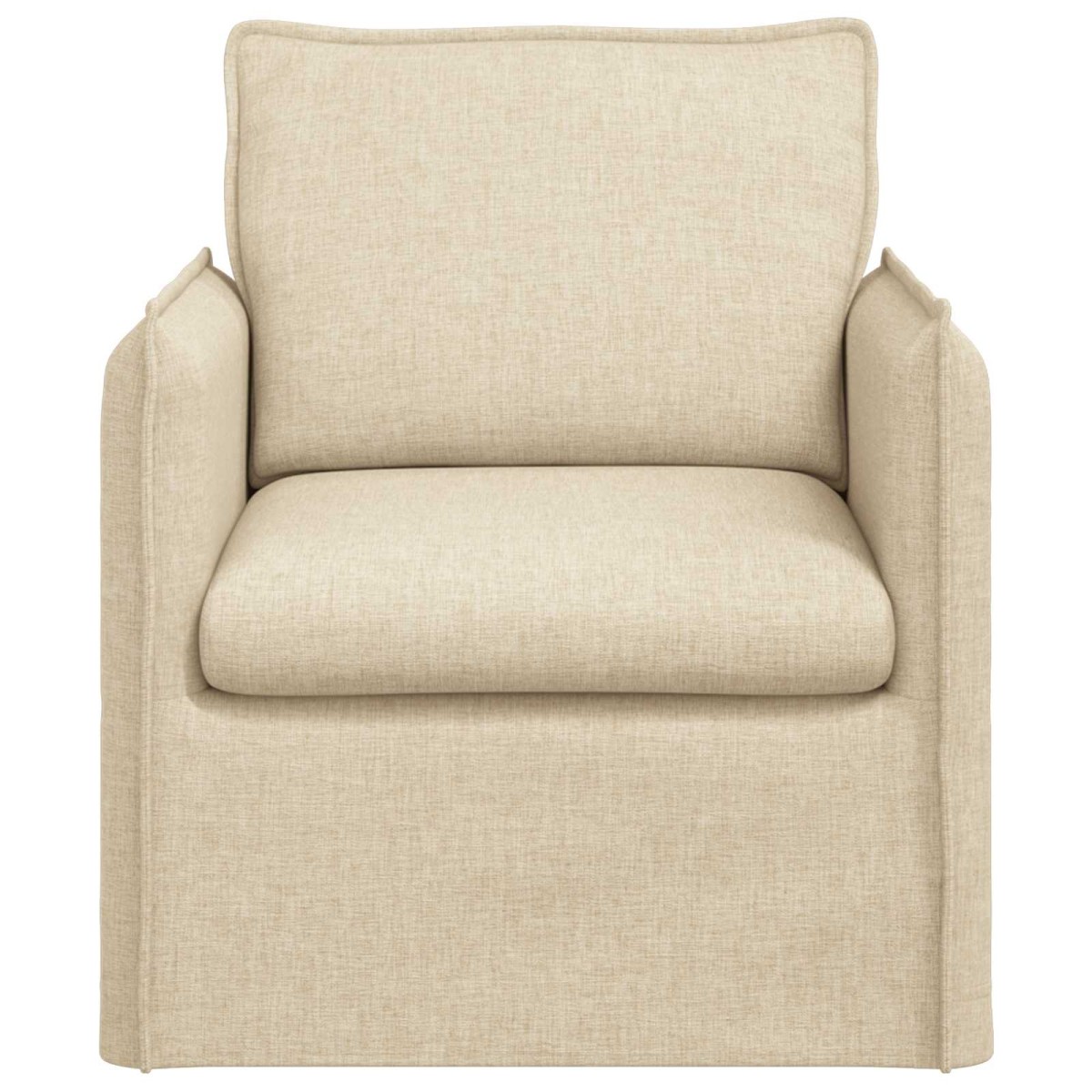 vidaXL Καναπές Κρεμ 75 x 82 x 85 εκ ύφασμα