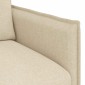 vidaXL Καναπές Κρεμ 75 x 82 x 85 εκ ύφασμα