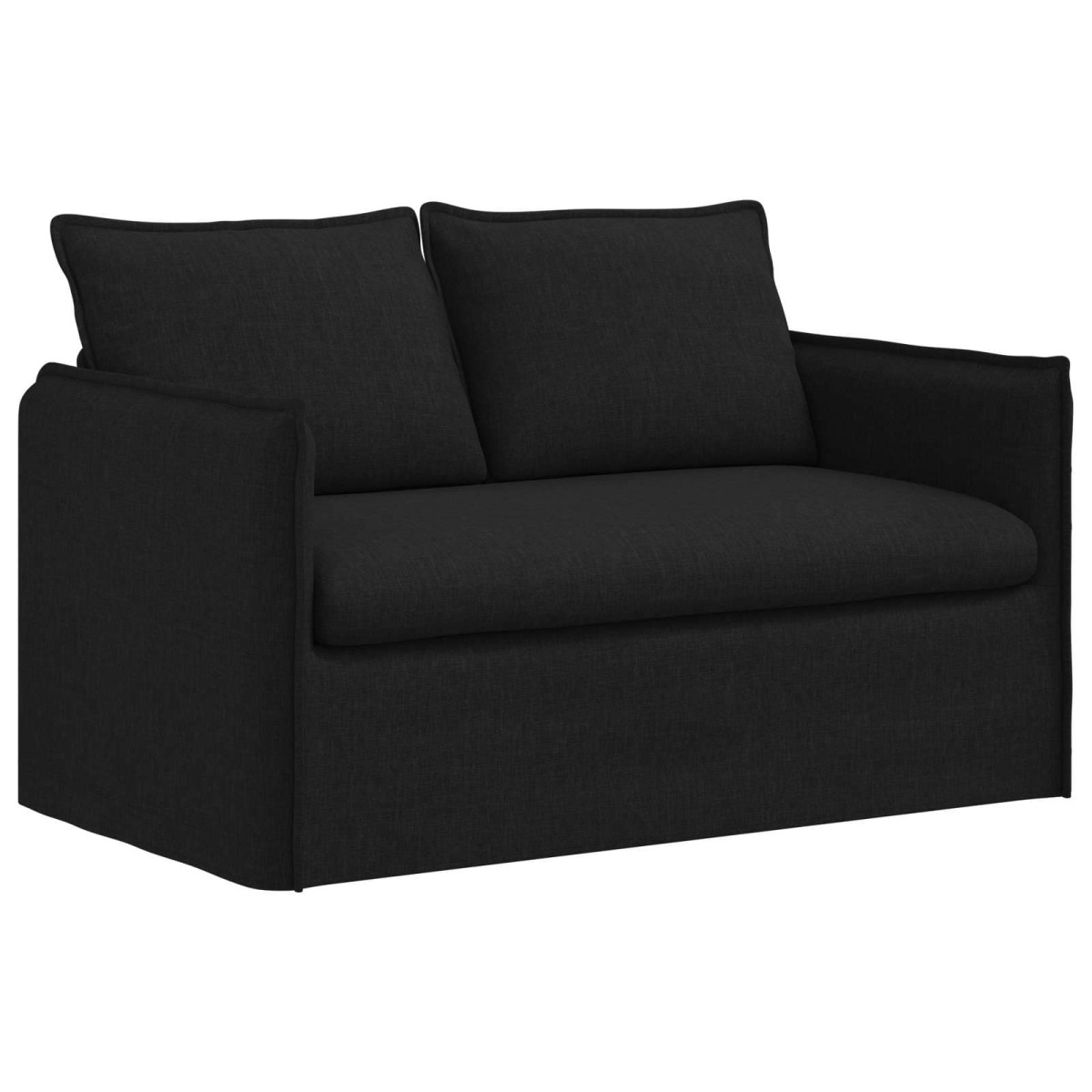 vidaXL Καναπές Μαύρο 136 x 82 x 85 εκ ύφασμα