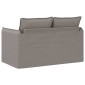 vidaXL Καναπές Taupe 136 x 82 x 85 εκ ύφασμα