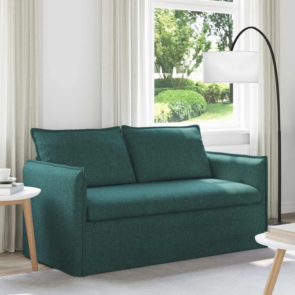 vidaXL Καναπές Σκούρο Πράσινο 156 x 82 x 85 εκ ύφασμα