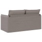 vidaXL Καναπές Taupe 156 x 82 x 85 εκ ύφασμα