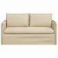 vidaXL Καναπές Κρεμ 156 x 82 x 85 εκ ύφασμα