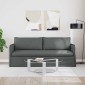 vidaXL Καναπές Σκούρο Γκρι 196 x 82 x 85 εκ ύφασμα
