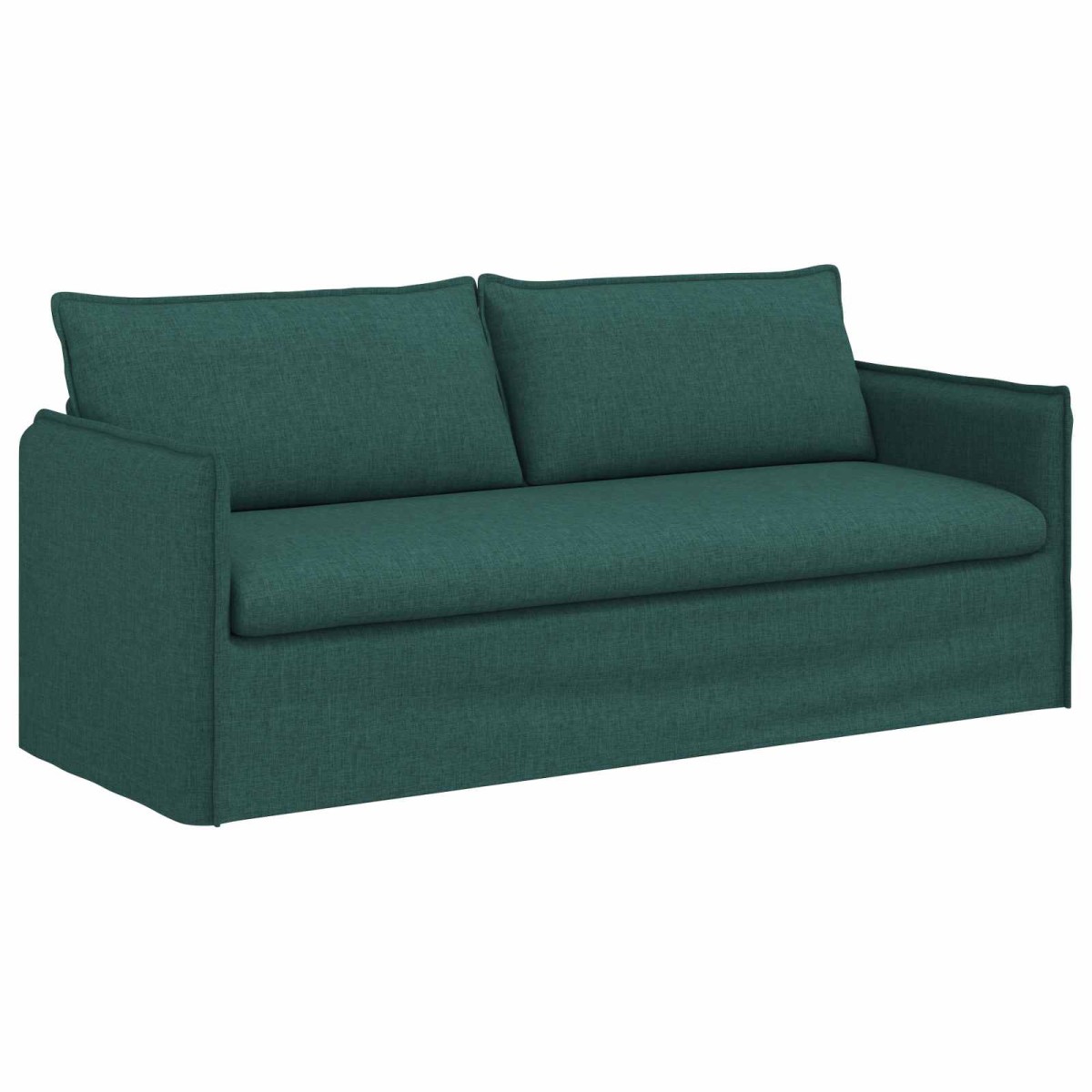 vidaXL Καναπές Σκούρο Πράσινο 196 x 82 x 85 εκ ύφασμα
