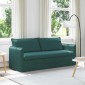 vidaXL Καναπές Σκούρο Πράσινο 196 x 82 x 85 εκ ύφασμα