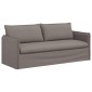 vidaXL Καναπές Taupe 196 x 82 x 85 εκ ύφασμα
