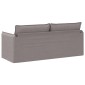 vidaXL Καναπές Taupe 196 x 82 x 85 εκ ύφασμα