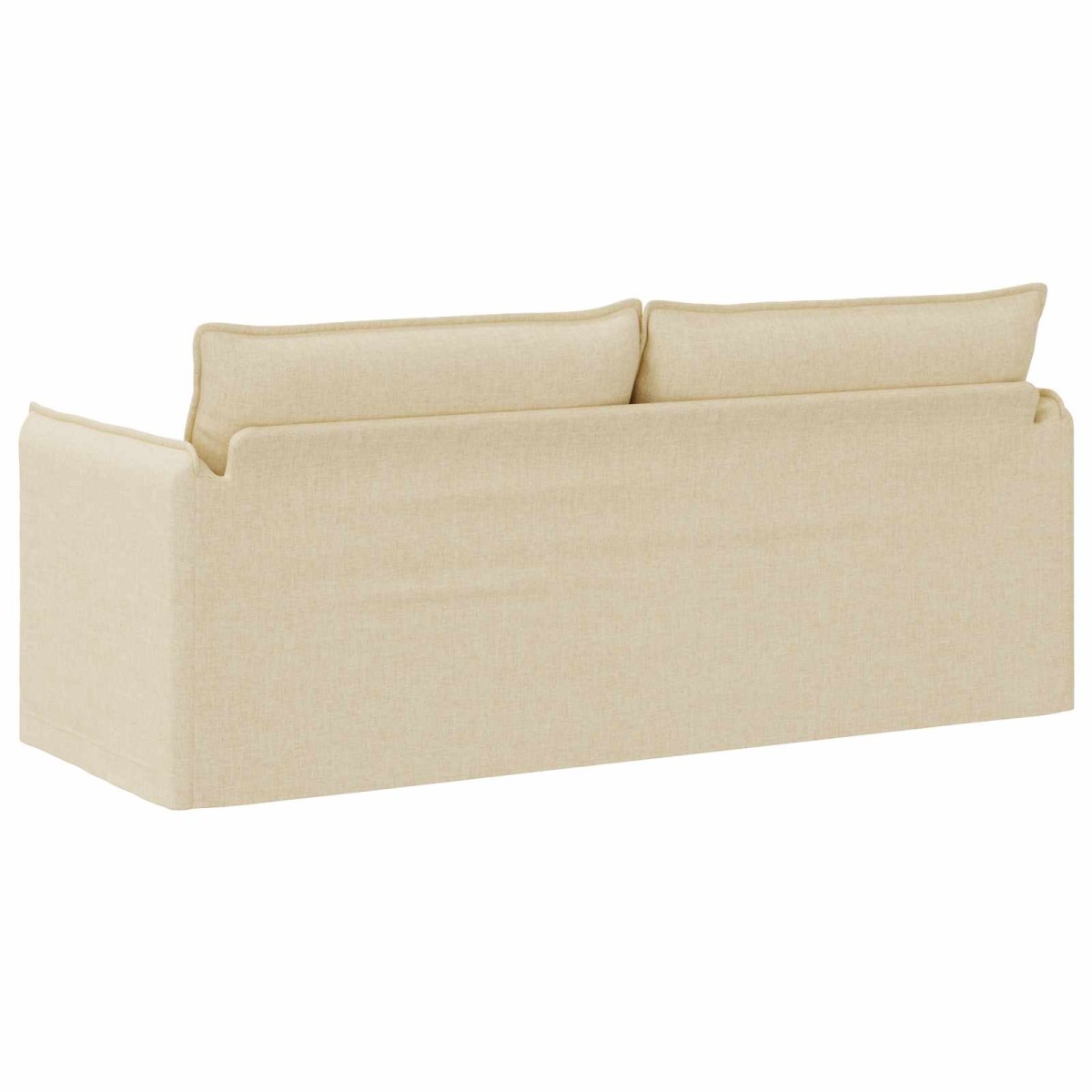 vidaXL Καναπές Κρεμ 196 x 82 x 85 εκ ύφασμα