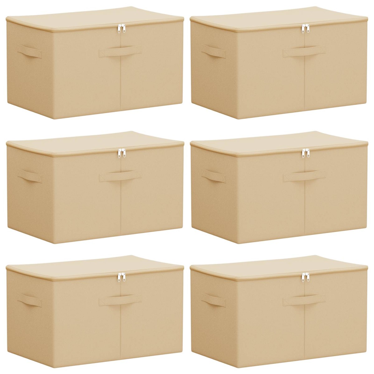 vidaXL Κουτί αποθήκευσης 6 τμχ. Ύφασμα (μη υφασμένο 55 x 35 x 32 εκ.