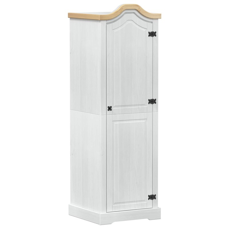 vidaXL Ντουλάπες Λευκό 55 x 52 x 170 εκ Στερεά ξυλεία πεύκου
