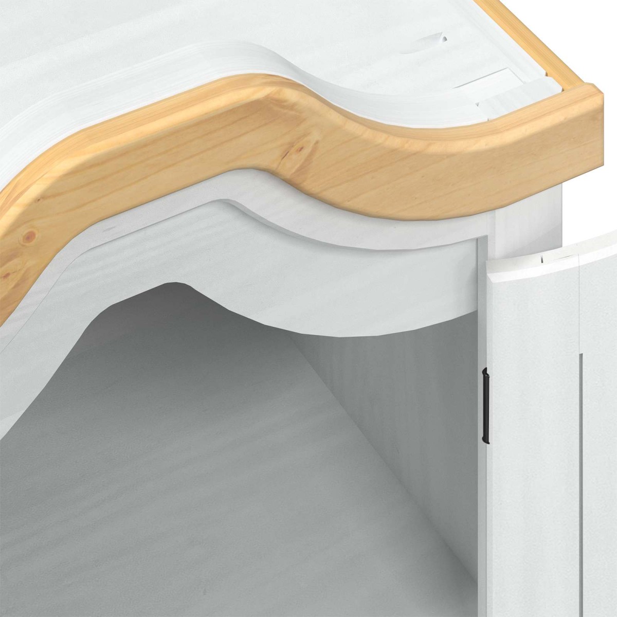 vidaXL Ντουλάπες Λευκό 55 x 52 x 170 εκ Στερεά ξυλεία πεύκου